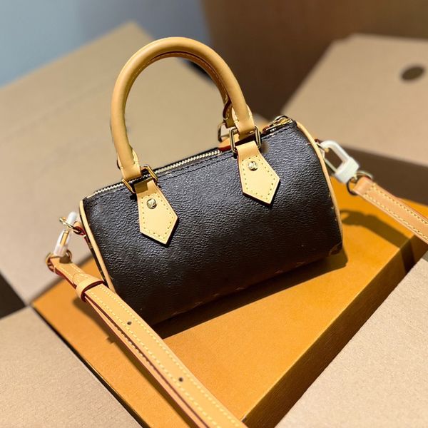 Top Designer Mini Nano 16cm Shoulder Bag Women Leather Denim Crossbody Luxury Brand Embossed Tote Purse Brown Flower classic fashionable Handbag, 3_color
Top Designer Mini Nano 16cm Shoulder Bag Women Leather Denim Crossbody Luxury Brand Embossed Tote Purse Brown Flower classic fashionable Handbag, 3_color