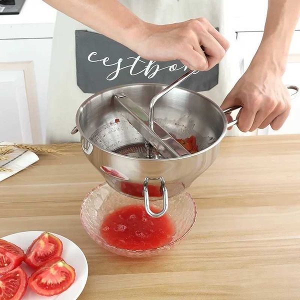Fruit Vegetable Tools Stainless Steel Potato Masher Multifunctional Jams Mill with 3 Milg Discs Durable Manual Food Grinder Kitchen Accessories Q240701
Fruit Vegetable Tools Stainless Steel Potato Masher Multifunctional Jams Mill with 3 Milg Discs Durable Manual Food Grinder Kitchen Accessories Q240701