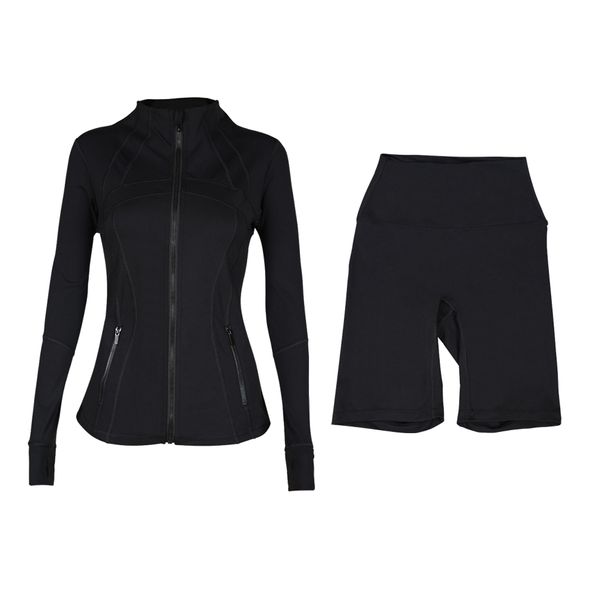 Women Yoga Sets Push Up Fitness Biker Shorts High Waist Sports Jackets Zip Up Coat Elastic Sportswear Outfits Pants Gym Clothes Suits Workout Tracksuits, Grey
Women Yoga Sets Push Up Fitness Biker Shorts High Waist Sports Jackets Zip Up Coat Elastic Sportswear Outfits Pants Gym Clothes Suits Workout Tracksuits, Grey