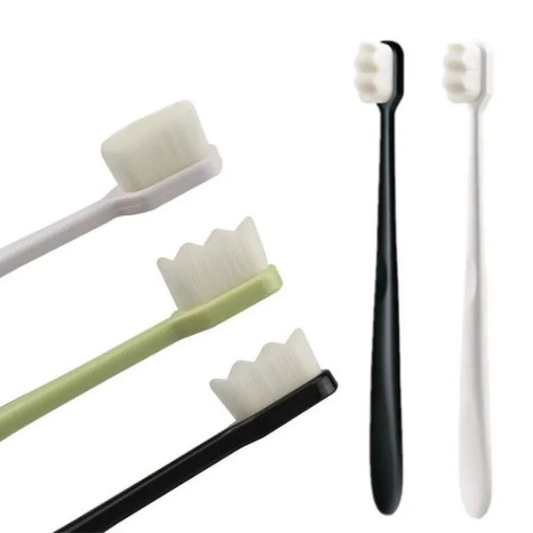 ultra-fine soft toothbrush with millions of nanometers of pig bristles for antibacterial protection deep cleaning of gums portable travel brush 240702