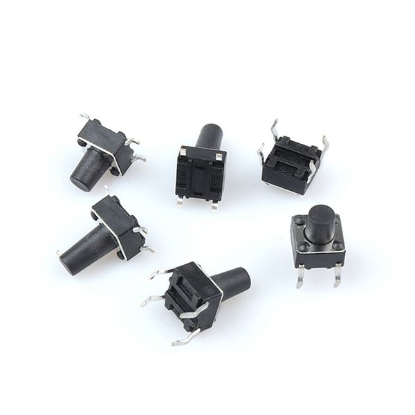 One click 6 * 6 pin light touch switch, four pin plug-in board micro button, electromagnetic stove micro button
One click 6 * 6 pin light touch switch, four pin plug-in board micro button, electromagnetic stove micro button
