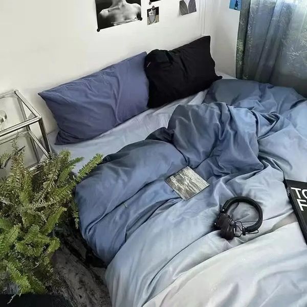 Ins Gradient Blue Bedding Set Soft Flat Sheet Duvet Cover Pillowcase Polyester Bed en Single Queen King Size Quilt 240624, Purple
Ins Gradient Blue Bedding Set Soft Flat Sheet Duvet Cover Pillowcase Polyester Bed en Single Queen King Size Quilt 240624, Purple