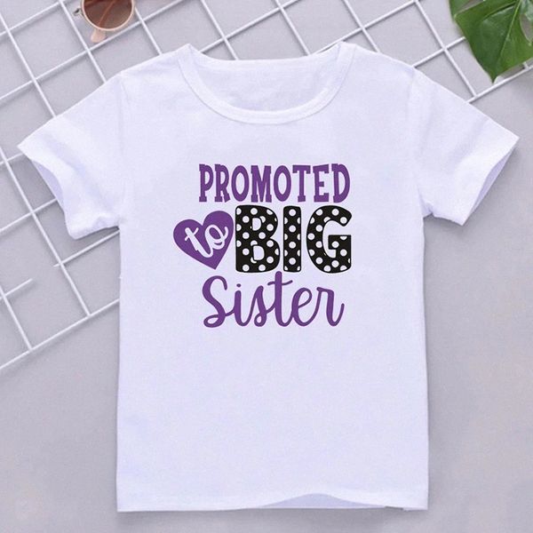 Kids T-shirts Short Sleeve boys Clothes Big sister brother letter Printed Girls Toddler Tshirts Children Youth Tees Summer Tops Pullover White 652W#