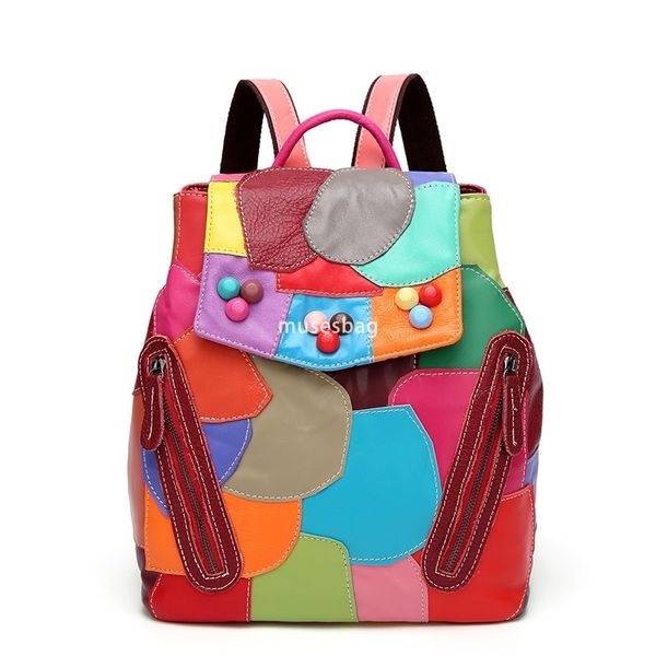 Elegant Women's European and American Leisure Genuine Leather Luxury Backpack Simple Large Capacity Backpack Spliced Outdoor Travel Bag Fashion Handbag, Split
Elegant Women's European and American Leisure Genuine Leather Luxury Backpack Simple Large Capacity Backpack Spliced Outdoor Travel Bag Fashion Handbag, Split