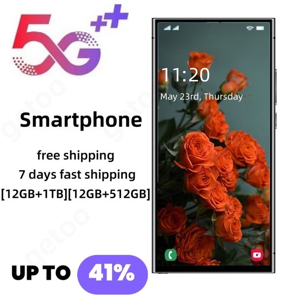 6.8inch 5G S24 Ultra Cell Phones Unlock Touch play Screen S23 Mobile Phone s24 Smartphone Camera Telephone HD Display Face Recognition 1TB Android 13, Green
6.8inch 5G S24 Ultra Cell Phones Unlock Touch play Screen S23 Mobile Phone s24 Smartphone Camera Telephone HD Display Face Recognition 1TB Android 13, Green