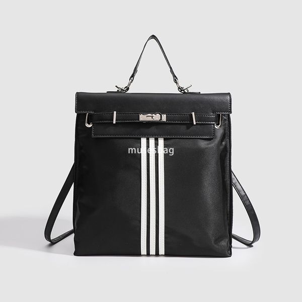 French Women's High Quality Oxford Cloth Backpack New Simple and Large Capacity Casual Canvas Fashion Versatile Travel Casual Lightweight Backpack Trend, Black
French Women's High Quality Oxford Cloth Backpack New Simple and Large Capacity Casual Canvas Fashion Versatile Travel Casual Lightweight Backpack Trend, Black