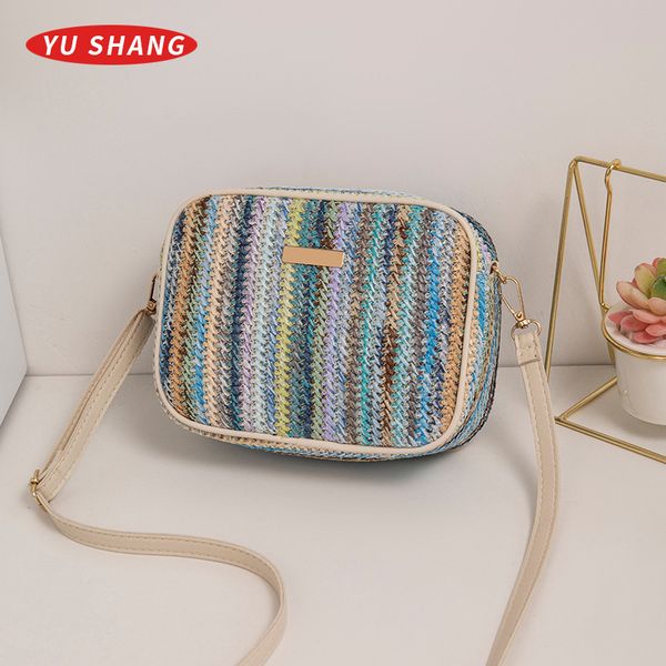 Sales factory women's handbags sweet color woven camera bag summer popular light straw beach bag simple Joker color matching female backpack 386#, Khaki
Sales factory women's handbags sweet color woven camera bag summer popular light straw beach bag simple Joker color matching female backpack 386#, Khaki
