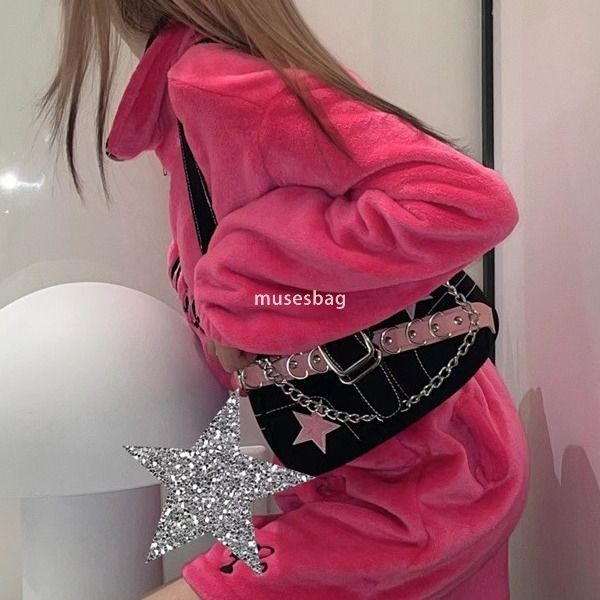Niche Design Fashion Trendy Chain Bag Sweet and Spicy Bag Laser Love Sweet and Cool Girl Bag New Spicy Girl Underarm Bag, Black
Niche Design Fashion Trendy Chain Bag Sweet and Spicy Bag Laser Love Sweet and Cool Girl Bag New Spicy Girl Underarm Bag, Black