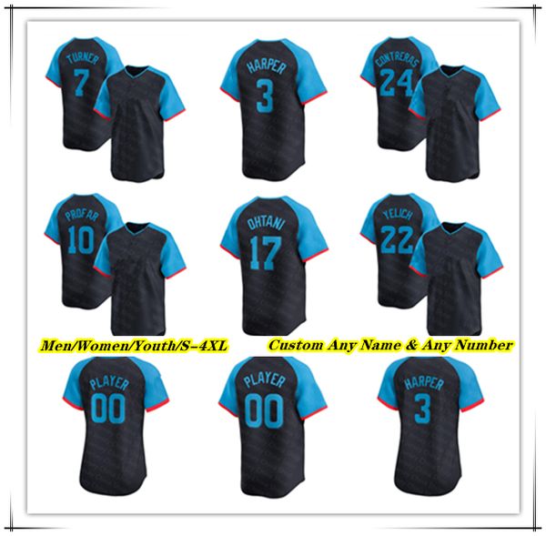 2024 All-Star Baseball Jersey Shohei Ohtani Ronald Acuna Jr Elly De La Cruz Christian Yelich Francisco Lindor Harper Paul Skenes Manny Machado Matt Chapman Bellinger, Men fans version black
2024 All-Star Baseball Jersey Shohei Ohtani Ronald Acuna Jr Elly De La Cruz Christian Yelich Francisco Lindor Harper Paul Skenes Manny Machado Matt Chapman Bellinger, Men fans version black