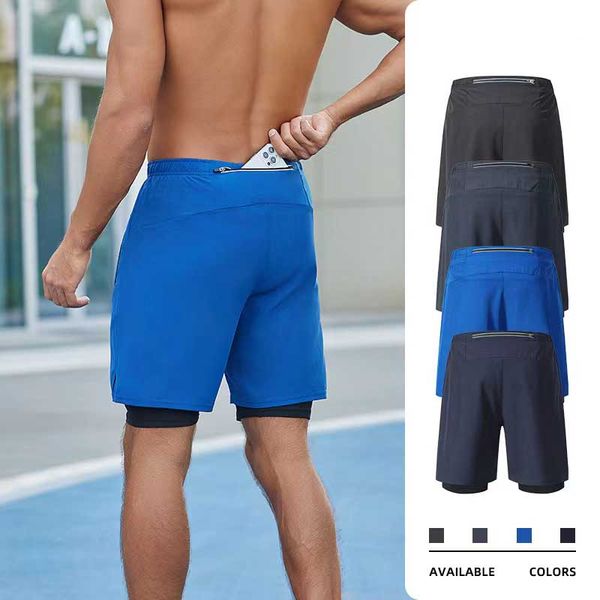 Men's oversized sports shorts, double-layer training shorts, outdoor running anti walking light speed dry shorts, Black
Men's oversized sports shorts, double-layer training shorts, outdoor running anti walking light speed dry shorts, Black
