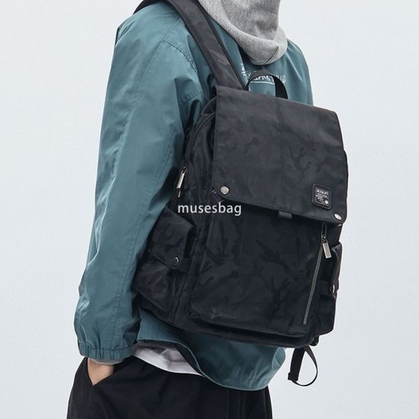 High end men's backpack with a luxurious sense of leisure commuting backpack computer bag British large capacity travel bag waterproof backpack, Camouflage black
High end men's backpack with a luxurious sense of leisure commuting backpack computer bag British large capacity travel bag waterproof backpack, Camouflage black