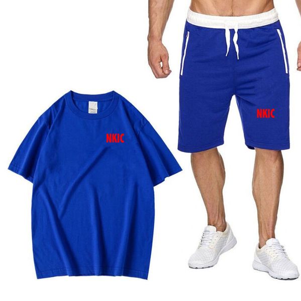 Summer Brand Sportswear Suit Men'S Fashion Two-Piece Sports Fitness Running Casual Short Sleeved Cotton Blue T-Shirt Shorts Set For Men, Red
Summer Brand Sportswear Suit Men'S Fashion Two-Piece Sports Fitness Running Casual Short Sleeved Cotton Blue T-Shirt Shorts Set For Men, Red