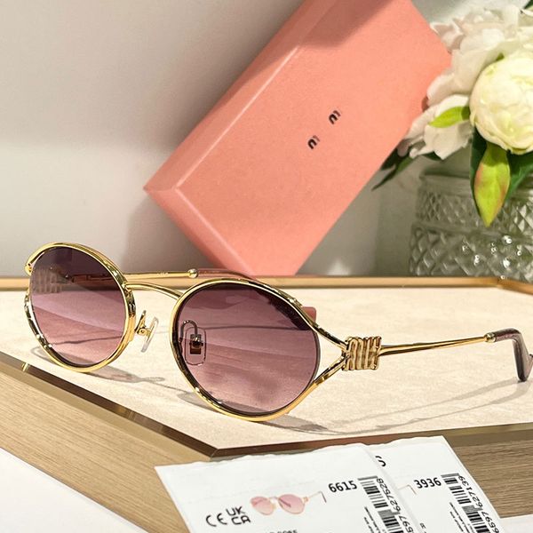 Fashion Womens designer sunglasses SMU52 Womens metal oval casual sunglasses UV400 protective goggles with M letter logo design for Womens vacation glasses
Fashion Womens designer sunglasses SMU52 Womens metal oval casual sunglasses UV400 protective goggles with M letter logo design for Womens vacation glasses