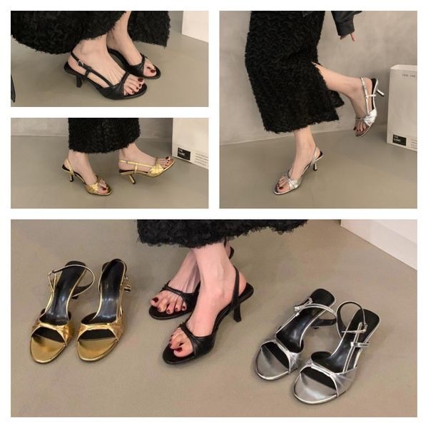 Summer elegant ladies leather high-heeled sandals one-line sandals Niche design High-grade Temperament golden, Black
Summer elegant ladies leather high-heeled sandals one-line sandals Niche design High-grade Temperament golden, Black