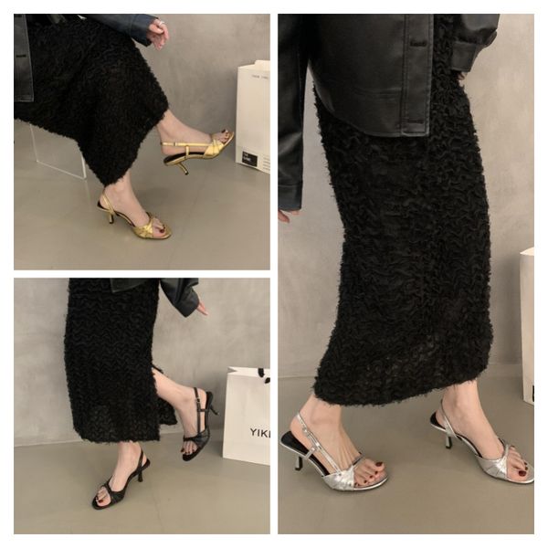 Summer sexy ladies leather high-heeled sandals one-line sandals Niche design High-grade Temperament black golden silver
Summer sexy ladies leather high-heeled sandals one-line sandals Niche design High-grade Temperament black golden silver