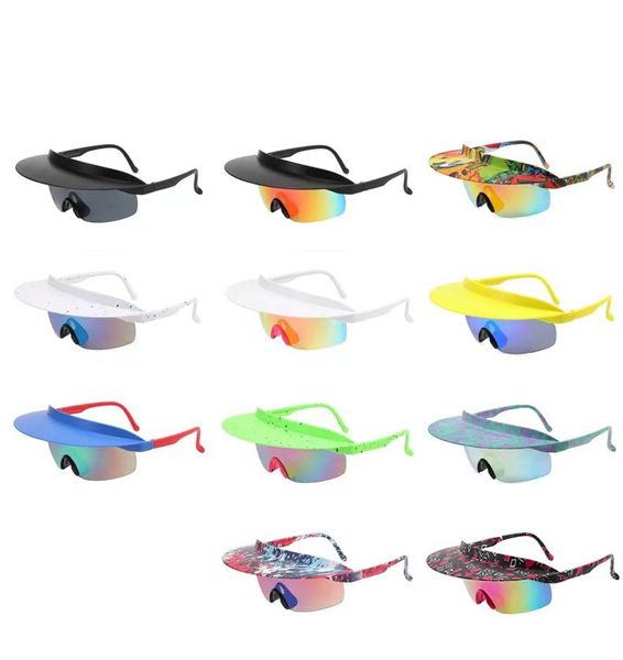 New European and American large frame cycling glasses for men and women, fashionable and colorful real film hats, sunglasses, brim sunglasses
New European and American large frame cycling glasses for men and women, fashionable and colorful real film hats, sunglasses, brim sunglasses