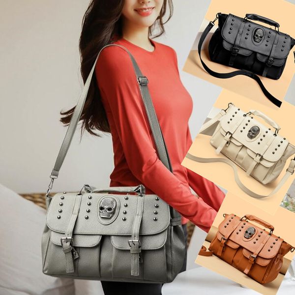 Sales factory ladies shoulder bag 4 colors cool skull punk handbag large capacity solid color leather motorcycle bag flip fashion rivet handbag 20270#, Welfare color/regular packaging
Sales factory ladies shoulder bag 4 colors cool skull punk handbag large capacity solid color leather motorcycle bag flip fashion rivet handbag 20270#, Welfare color/regular packaging