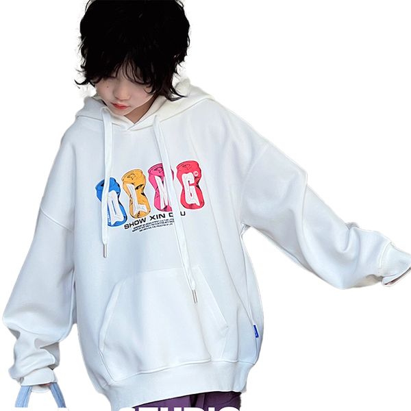 Children' Casual Hoodie Long Sleeve DLMG White Lightweight Pullover Top Loose Sweatshirt with Pockets, Yellow
Children' Casual Hoodie Long Sleeve DLMG White Lightweight Pullover Top Loose Sweatshirt with Pockets, Yellow