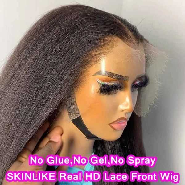 Glueless Wigs Kinky Straight Melt Skins 7x7 HD Lace Closure Wig Yaki Brazilian Hair Natural Scalp 13x4 HD Lace Front Human Wig, 5x5 hd frontal wig
Glueless Wigs Kinky Straight Melt Skins 7x7 HD Lace Closure Wig Yaki Brazilian Hair Natural Scalp 13x4 HD Lace Front Human Wig, 5x5 hd frontal wig