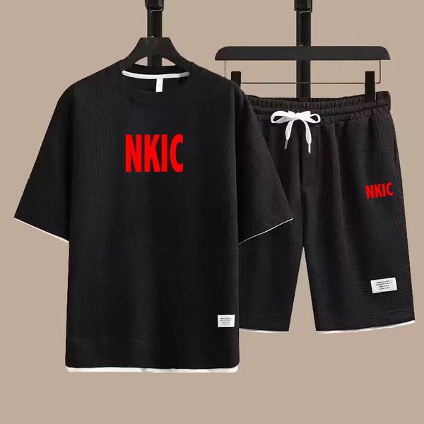 Summer Sports suit Men' Fitness Jogging Silk Ice Mesh Breathable T-shirt Sports Shorts 2-piece Casual Basketball Training suit, Green 1
Summer Sports suit Men' Fitness Jogging Silk Ice Mesh Breathable T-shirt Sports Shorts 2-piece Casual Basketball Training suit, Green 1