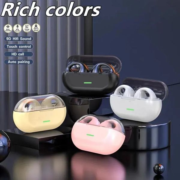 T7500 TWS Bluetooth 5.3 Wireless Headphones Clip Ear Music Noise Canceling Headset HD Call Sports Gaming Earphones for Xiaomi