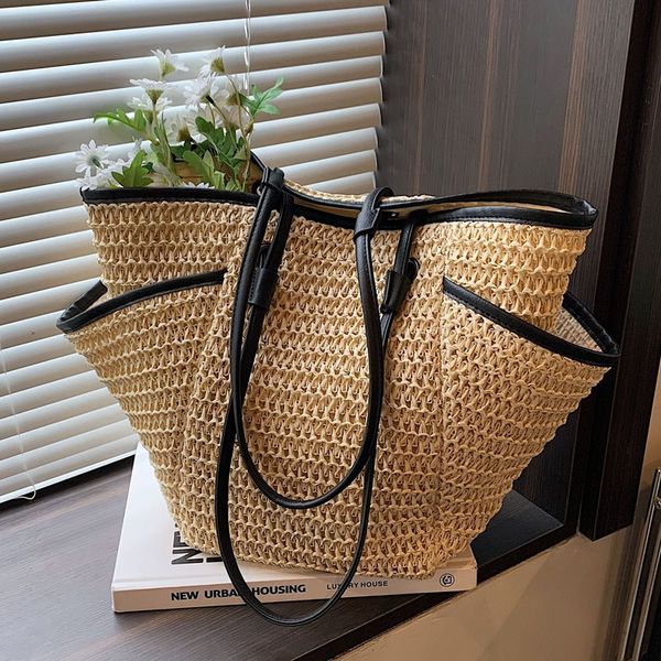 Factory wholesale women handbag summer outdoor shopping trip seaside holiday womens beach bag forest straw fashion handbag large woven tote bag 20910#, Welfare color/regular packaging
Factory wholesale women handbag summer outdoor shopping trip seaside holiday womens beach bag forest straw fashion handbag large woven tote bag 20910#, Welfare color/regular packaging
