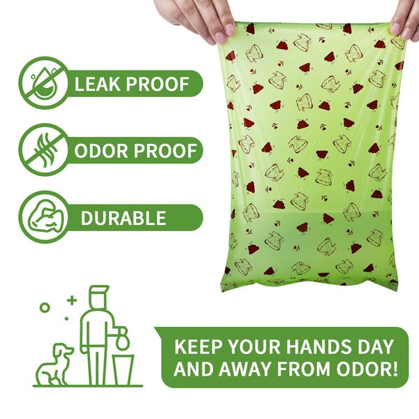 Leakproof Strong & Sturdy Poop Bags We have a new pet dispenser set made of 1.2 silk, biodegradable, with 100% biodegradable dog poop bags., Green
Leakproof Strong & Sturdy Poop Bags We have a new pet dispenser set made of 1.2 silk, biodegradable, with 100% biodegradable dog poop bags., Green