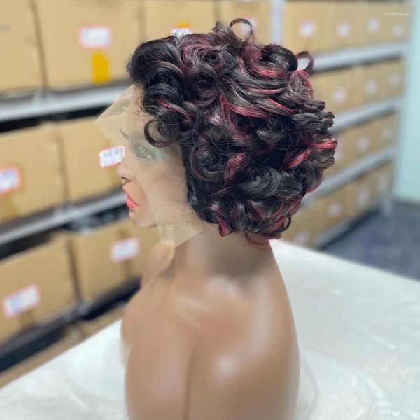 Wave Loose Pixie Cut Wigs 6 Inch Short Bob Curly Lace Frontal Human Hair Wig 13x1 Brazilian Remy For Women, #99j
Wave Loose Pixie Cut Wigs 6 Inch Short Bob Curly Lace Frontal Human Hair Wig 13x1 Brazilian Remy For Women, #99j