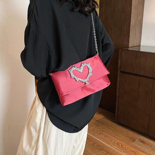 Sales factory ladies shoulder bags 4 colors sweet luxury diamond chain bag soft solid color folding Oxford women handbags banquet wedding dress dinner handbag 770#, Black
Sales factory ladies shoulder bags 4 colors sweet luxury diamond chain bag soft solid color folding Oxford women handbags banquet wedding dress dinner handbag 770#, Black