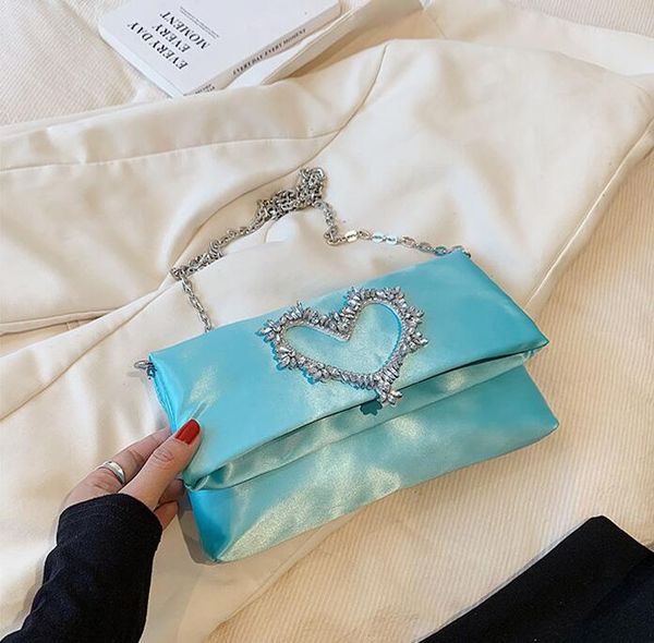 Wholesale factory ladies shoulder bags 4 colors sweet luxury diamond chain bag soft solid color folding Oxford women handbags banquet wedding dress dinner handbag, Red
Wholesale factory ladies shoulder bags 4 colors sweet luxury diamond chain bag soft solid color folding Oxford women handbags banquet wedding dress dinner handbag, Red