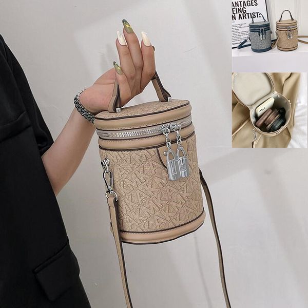 Wholesale women handbag simple retro cowboy bucket bag Joker atmospheric ribbon fashion handbag personalized cylinder letter printed messenger bag 202#, Khaki
Wholesale women handbag simple retro cowboy bucket bag Joker atmospheric ribbon fashion handbag personalized cylinder letter printed messenger bag 202#, Khaki