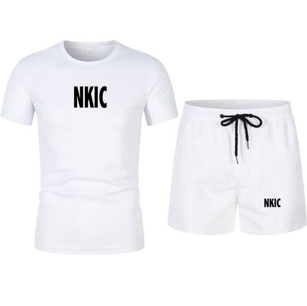 Men Summer Brand Tracksuit Sets Fashion letter printed White T-Shirt Street Short Sleeved Sportswear Suit Mens Casual Sports 2 Piece Set, Blue 1
Men Summer Brand Tracksuit Sets Fashion letter printed White T-Shirt Street Short Sleeved Sportswear Suit Mens Casual Sports 2 Piece Set, Blue 1