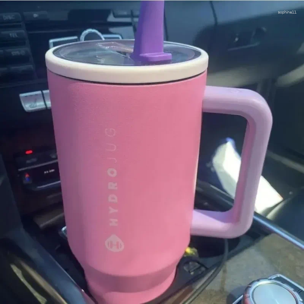 Water Bottles 40OZ HydroJug Traveler Straw Lid Stainless Steel Vacuum Insulated Car Mug Double Wall Thermal Iced Travel, Cyan
Water Bottles 40OZ HydroJug Traveler Straw Lid Stainless Steel Vacuum Insulated Car Mug Double Wall Thermal Iced Travel, Cyan