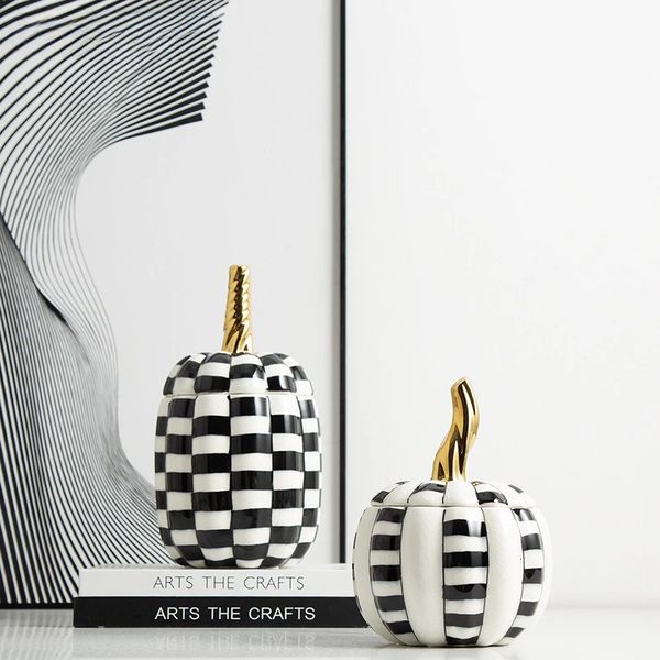 Ceramic Storage Tank Geometric Checked Pumpkin Decorative Jar Halloween Crafts Home Decoration Accessories 240710
Ceramic Storage Tank Geometric Checked Pumpkin Decorative Jar Halloween Crafts Home Decoration Accessories 240710