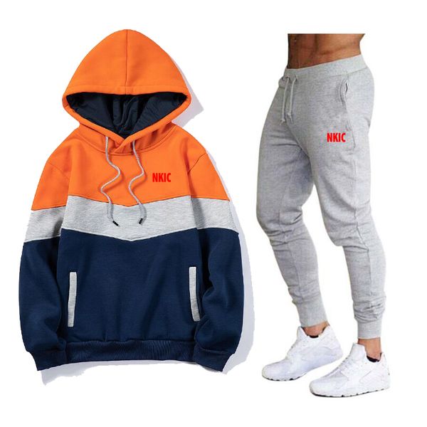 Tracksuit Set 2Pcs Sportswear Men's Hooded Sweatshirt pants Pullover Hooded Sweatshirt Sportswear Set Hombre Casual, White1
Tracksuit Set 2Pcs Sportswear Men's Hooded Sweatshirt pants Pullover Hooded Sweatshirt Sportswear Set Hombre Casual, White1