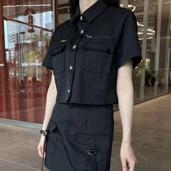 Tops Women Clothes Dresses set womens designer clothing letters print Spring New Triangle Label Sleeveless Fashion Short Top High Waist Straight Skirt, Black
Tops Women Clothes Dresses set womens designer clothing letters print Spring New Triangle Label Sleeveless Fashion Short Top High Waist Straight Skirt, Black