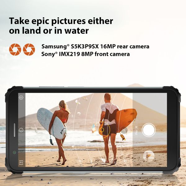 BV6600 Blackview 8580mAh IP68 Waterproof Rugged Smartphone 4GB+64GB 5.7&#039;&#039; Android 10.0 Octa Core 4G NFC Big Battery Mobile Phone
