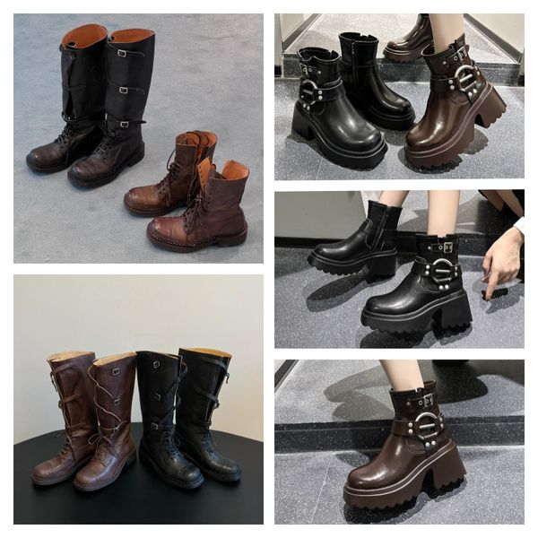 Fall Gothic High Low Westerm Boots Designer Niche American Street Style Metal Button Lace Up High Boots Vintage Aged, Dark grey
Fall Gothic High Low Westerm Boots Designer Niche American Street Style Metal Button Lace Up High Boots Vintage Aged, Dark grey