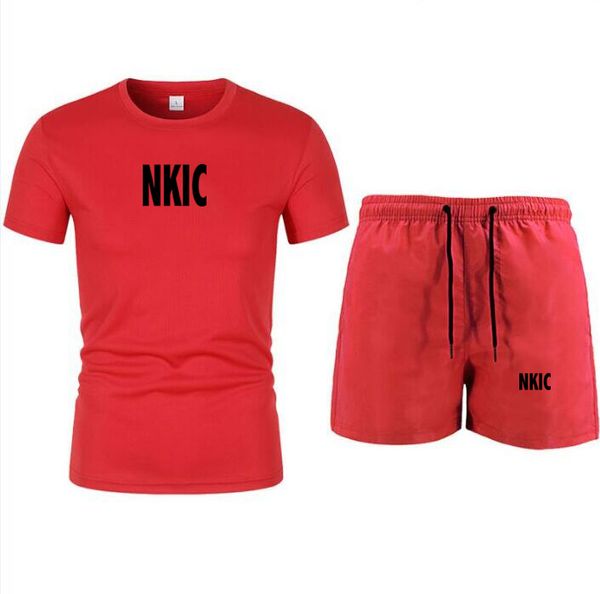 Men's Summer Shorts Set Gym Outfit Short Sleeve Red T-shirt 2 Piece Set Brand Tracksuits Men Casual Men Clothing Joggers Plus Size S-2XL, Navy blue 1
Men's Summer Shorts Set Gym Outfit Short Sleeve Red T-shirt 2 Piece Set Brand Tracksuits Men Casual Men Clothing Joggers Plus Size S-2XL, Navy blue 1
