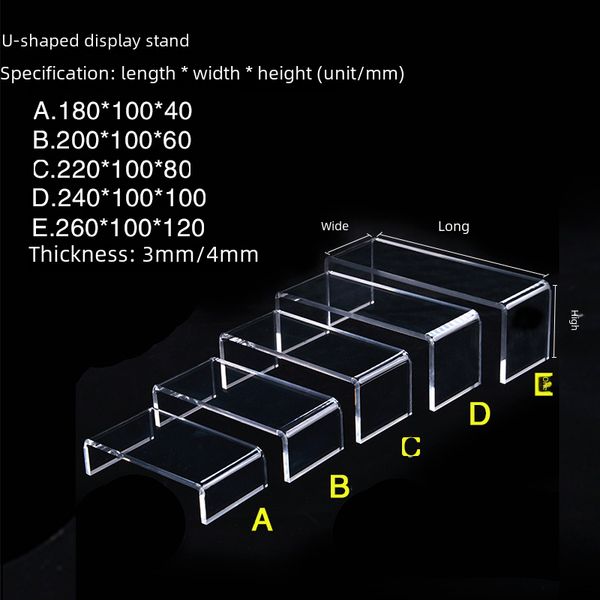 Transparent stool stand acrylic products display stand acrylic display stand storage table factory direct supply