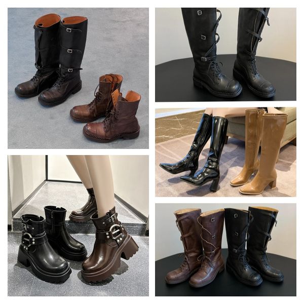 Winter and Fall Gothic High Low Boots Designer Niche American Street Style Metal Button Lace Up High Boots Vintage Aged, Brown
Winter and Fall Gothic High Low Boots Designer Niche American Street Style Metal Button Lace Up High Boots Vintage Aged, Brown