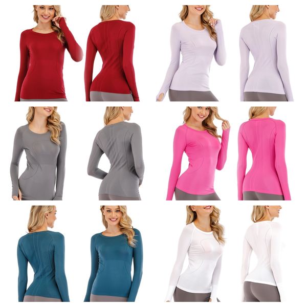 lululies lemonly Women's long sleeved yoga sportswear T-shirt, quick drying round neck yoga running fitness top, sweat absorbing tight fitting clothes, B2319
lululies lemonly Women's long sleeved yoga sportswear T-shirt, quick drying round neck yoga running fitness top, sweat absorbing tight fitting clothes, B2319