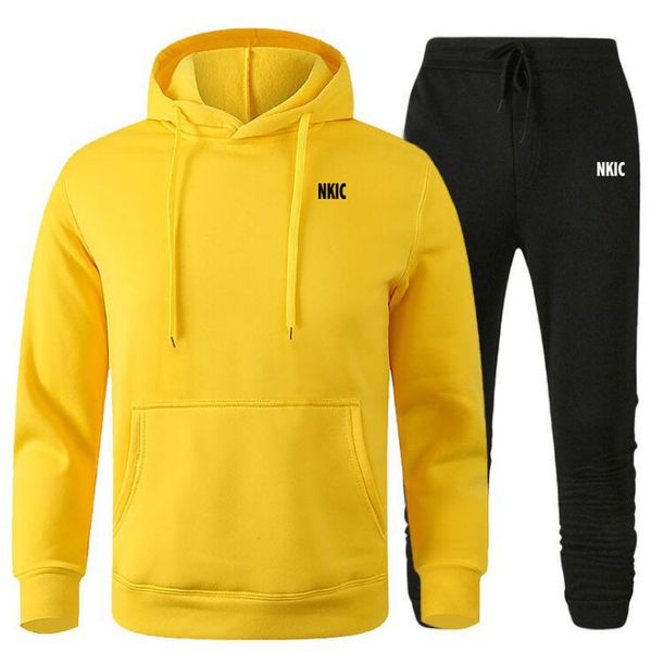 Men Brand Tracksuit 2 Pieces Sets Hooded Sweatshirt Drawstring Pants Male Hoodies Running Sportswear Men Women Autumn Sportwear S-3XL, Orange 1
Men Brand Tracksuit 2 Pieces Sets Hooded Sweatshirt Drawstring Pants Male Hoodies Running Sportswear Men Women Autumn Sportwear S-3XL, Orange 1