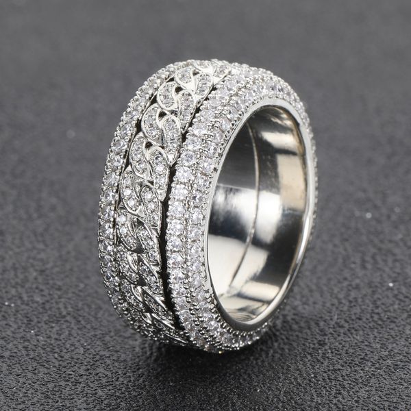 Luxury Hip Hop Band Rings 18k Gold Plated 925 silver Champion Rotatable Rings for Men Iced Out Moissanite Diamond Ring Jewelry
Luxury Hip Hop Band Rings 18k Gold Plated 925 silver Champion Rotatable Rings for Men Iced Out Moissanite Diamond Ring Jewelry