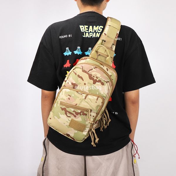 New large capacity outdoor sports single shoulder backpack crossbody bag handbag camouflage tactical chest bag hidden pistol chest bag, Cp 
New large capacity outdoor sports single shoulder backpack crossbody bag handbag camouflage tactical chest bag hidden pistol chest bag, Cp