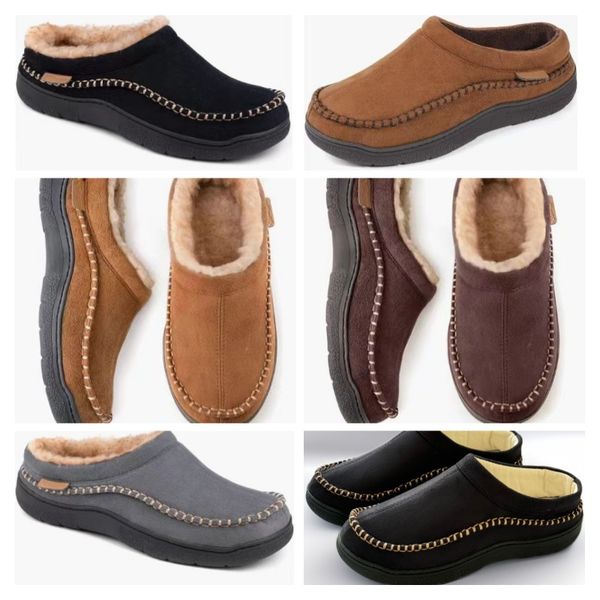 Fall and winter casual cotton slippers designers design woolen edge indoor home outdoor leisure non-slip warm suede scuffs slippers, Khaki
Fall and winter casual cotton slippers designers design woolen edge indoor home outdoor leisure non-slip warm suede scuffs slippers, Khaki