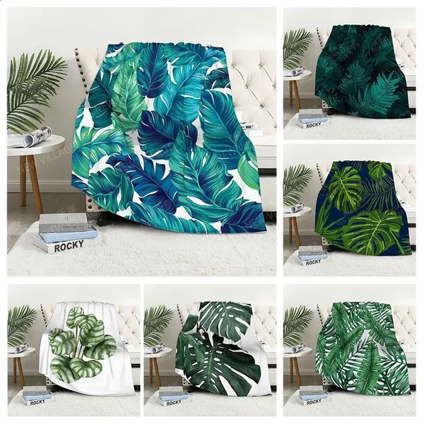Plaid sofa for Knee blankets warm winter bed cover throw blanket Decorative boho warm fleece Nordic modern Soft and hairy plant 240717