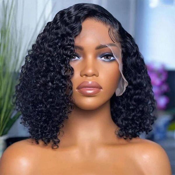 Water Short Wave Bob Wig Wet And Wavy Curly Malaysian Lace Front Human Hair Wigs For Women 13x4 HD Frontal 180% s al, Picture shown
Water Short Wave Bob Wig Wet And Wavy Curly Malaysian Lace Front Human Hair Wigs For Women 13x4 HD Frontal 180% s al, Picture shown