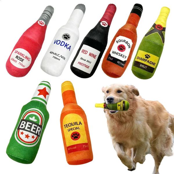 Beer Bottle Shaped Small Large Funny Plush Dog Chew Toy Squeak Sound Clean Teeth Pets Interactive Playing Supplies, Multi
Beer Bottle Shaped Small Large Funny Plush Dog Chew Toy Squeak Sound Clean Teeth Pets Interactive Playing Supplies, Multi