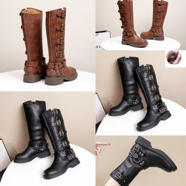Boots High quality wilderness punk Gothic retro motorcycle womens Western black knee high boots, Clear
Boots High quality wilderness punk Gothic retro motorcycle womens Western black knee high boots, Clear